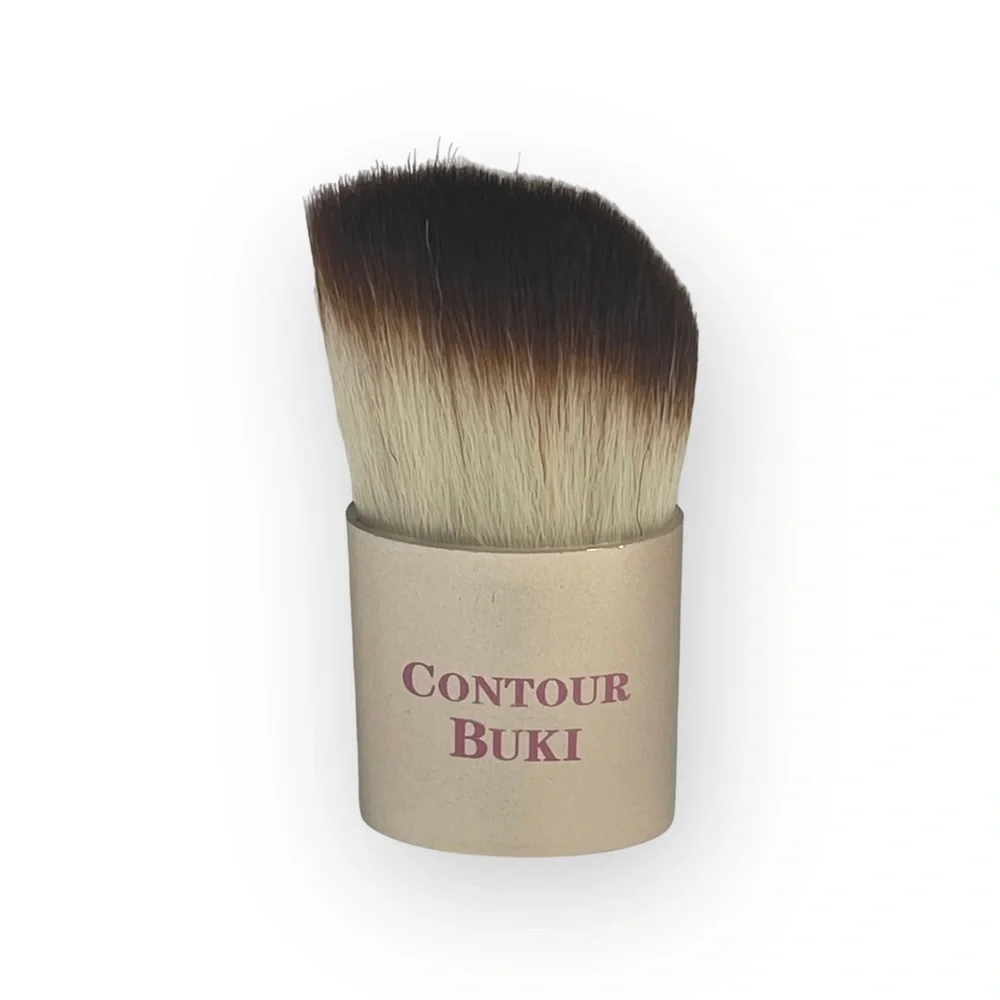 VHTF: new Too Faced ㋛ Contour Buki Teddy Bear Kabuki Powder Brush ㋛ Gold Pink ㋛